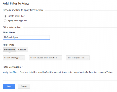 referral spam filter